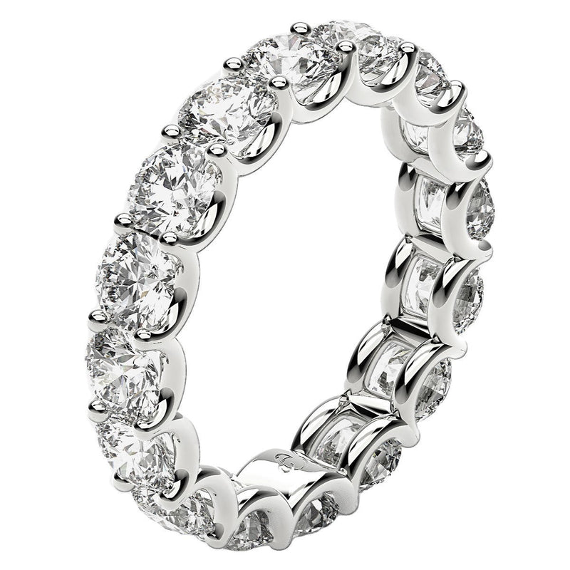 Bids.com Round Cut Lab Grown Diamond Eternity Ring in 14k White Gold (4 cttw FG/VS2) Rings White Smoke 4 / White Gold,4.5 / White Gold,5 / White Gold,5.5 / White Gold,6 / White Gold,6.5 / White Gold,7 / White Gold,7.5 / White Gold,8 / White Gold,8.5 / White Gold,9 / White Gold