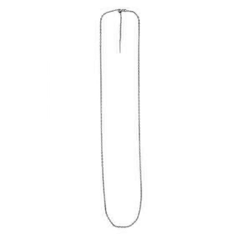 Bids.com Endless Adjustable Cable Chain in 14k White Gold (1.70 mm) Necklaces White Smoke 22 / White Gold