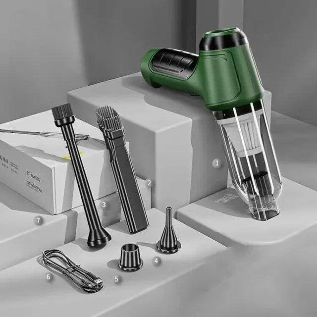 SmartPursue™ Cordless Vacuum Cleaner | Blowable Portable Cordless Car Vacuum Cordless Vacuum Dark Gray Green