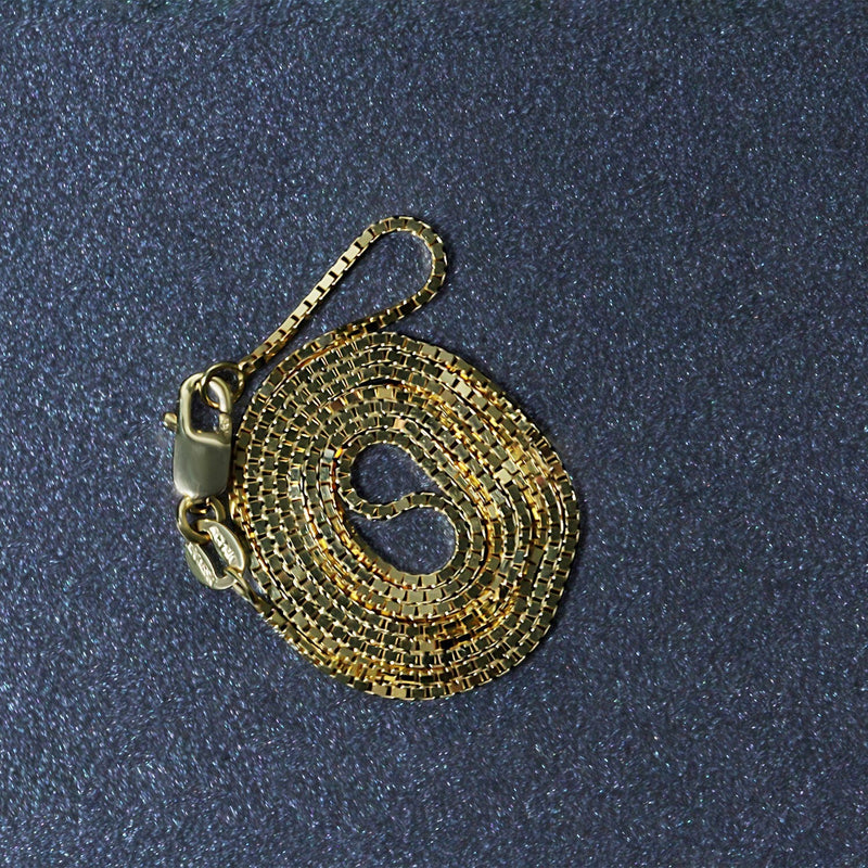 Bids.com 14k Yellow Gold Classic Box Chain 1.0mm Necklaces Dark Slate Gray 16 / Yellow Gold,18 / Yellow Gold,20 / Yellow Gold,22 / Yellow Gold,24 / Yellow Gold,30 / Yellow Gold