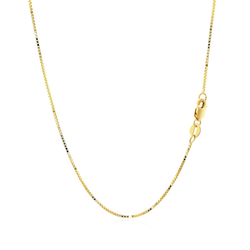 Bids.com 14k Yellow Gold Classic Box Chain 0.7mm Necklaces White Smoke 16 / Yellow Gold,18 / Yellow Gold,20 / Yellow Gold,24 / Yellow Gold