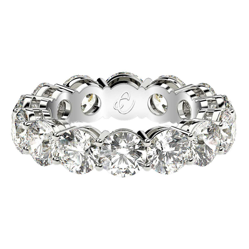 Bids.com Round Cut Lab Grown Diamond Eternity Ring in 14k White Gold (6 cttw FG/VS2) Rings White Smoke 4 / White Gold,4.5 / White Gold,5 / White Gold,5.5 / White Gold,6 / White Gold,6.5 / White Gold,7 / White Gold,7.5 / White Gold,8 / White Gold,8.5 / White Gold,9 / White Gold