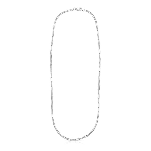 Bids.com Sterling Silver Rhodium Plated Paperclip Chain (3.0 mm) Necklaces White Smoke 18 / Sterling Silver,20 / Sterling Silver,24 / Sterling Silver,30 / Sterling Silver