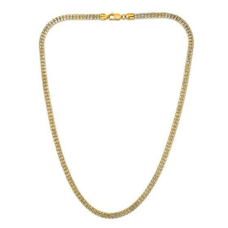 Bids.com Ice Barrel Chain in 14k Yellow Gold (4.25 mm) Necklaces White Smoke 18 / Yellow Gold,20 / Yellow Gold,22 / Yellow Gold,24 / Yellow Gold