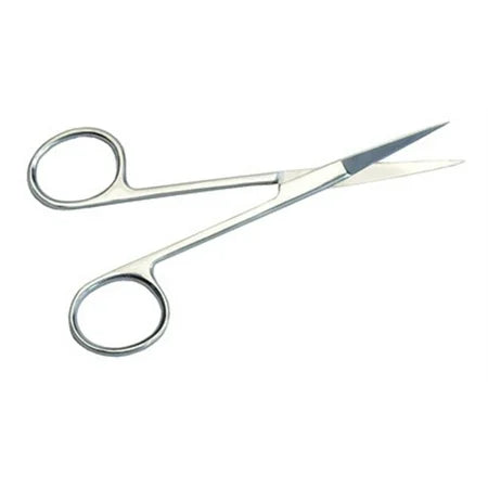 graham Graham Field Scissor Iris Straight Stainless Steel, 4.5 Inches Cuticle Scissors White Smoke