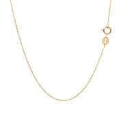 Bids.com 10k Yellow Gold Cable Link Chain (0.50 mm) Necklaces White Smoke 18 / Yellow Gold