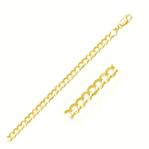 Bids.com 5.7mm 14k Yellow Gold Solid Curb Chain Necklaces White Smoke 20 / Yellow Gold,22 / Yellow Gold,24 / Yellow Gold,30 / Yellow Gold
