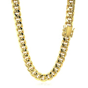 Bids.com 9.15mm 10k Yellow Gold Semi Solid Miami Cuban Chain Necklaces White Smoke 24 / Yellow Gold,26 / Yellow Gold,22 / Yellow Gold