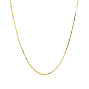 Bids.com 18k Yellow Gold Box Chain 0.8mm Necklaces White Smoke 16 / Yellow Gold,18 / Yellow Gold,20 / Yellow Gold,One / Yellow Gold