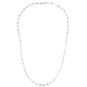 Bids.com 14k White Gold Necklace with Polished Circles Necklaces White Smoke 18 / White Gold