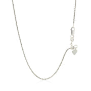 Bids.com 14k White Gold Adjustable Popcorn Chain 1.3mm Necklaces White Smoke 22 / White Gold,One / White Gold