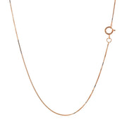 Bids.com 14k Rose Gold Classic Box Chain 0.45mm Necklaces White Smoke 16 / Rose Gold,18 / Rose Gold,20 / Rose Gold