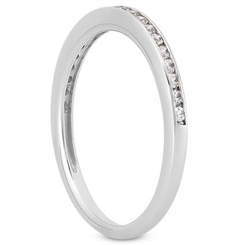 Bids.com 14k White Gold Slim Profile Diamond Channel Set Wedding Ring Band Rings White Smoke 4 / White Gold,4.5 / White Gold,5 / White Gold,5.5 / White Gold,6 / White Gold,6.5 / White Gold,7 / White Gold,7.5 / White Gold,8 / White Gold,8.5 / White Gold,9 / White Gold
