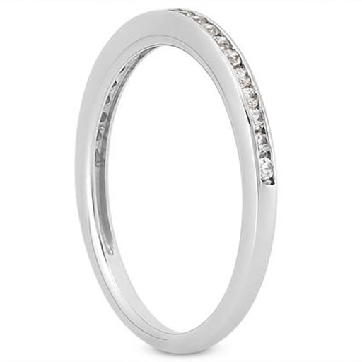 Bids.com 14k White Gold Slim Profile Diamond Channel Set Wedding Ring Band Rings White Smoke 4 / White Gold,4.5 / White Gold,5 / White Gold,5.5 / White Gold,6 / White Gold,6.5 / White Gold,7 / White Gold,7.5 / White Gold,8 / White Gold,8.5 / White Gold,9 / White Gold
