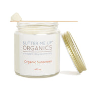 Butter Me Up Organics Natural Organic Sunscreen / Safe Sunscreen / Non-Nano Zinc Oxide Sunscreen / Sun Protection / Butter Me Up Organics Body Antique White Travel- 2oz. squeeze,2 oz glass jar,4oz. glass jar,6oz. glass jar,8oz. glass jar,3oz Paperboard