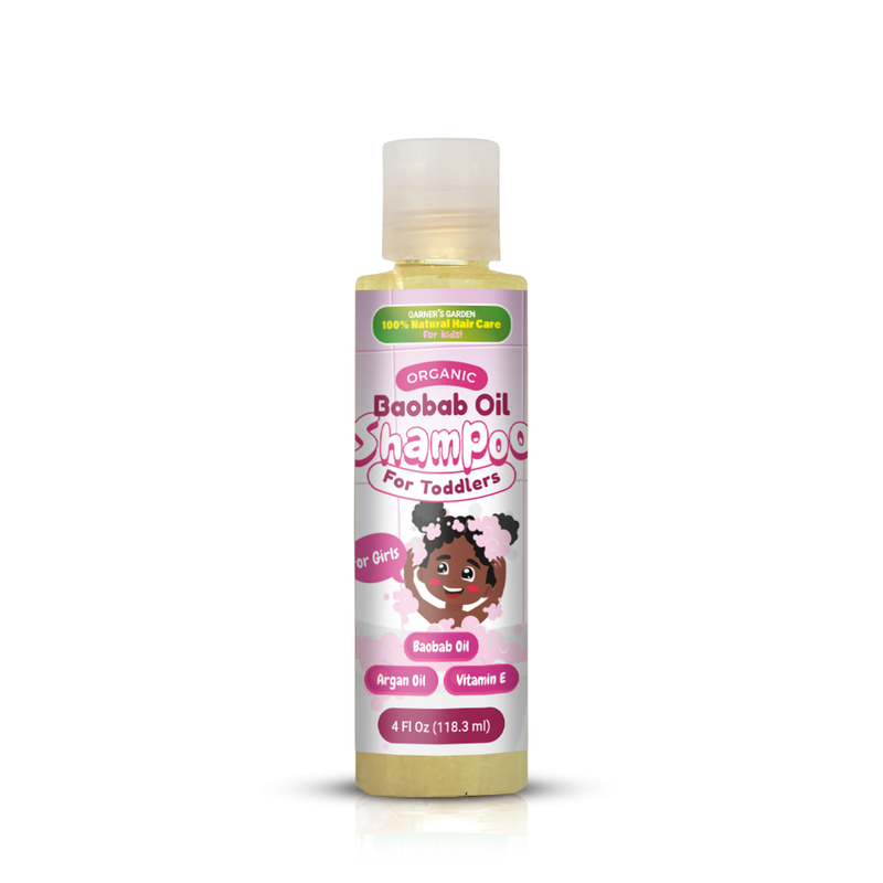 Garner's Garden Organic Baobab Oil Toddler Shampoo Baby Care White Smoke Baobab Toddler Shampoo Girls / 4oz