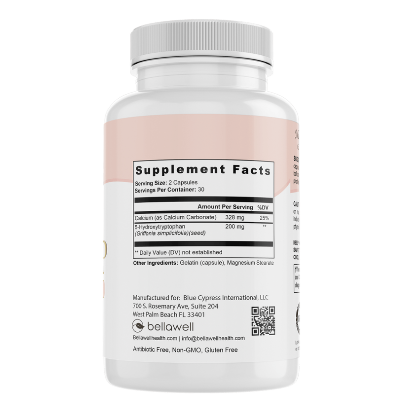 Bellawell Health 5-HTP (5-Hydroxytryptophan) by Bellawell Capsules Lavender