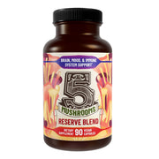 Hippie Farms Premium Immunity, Gut Health, and Brain Cognition Formula - 5 Mushrooms Reserve Blend Vitamins & Supplements White Smoke