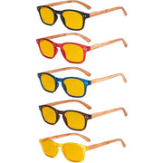 eyekeeper.com 5 Pack Bamboo-look Temple Blue Light Blocking Readers HP034 Eyeglasses White Smoke 5 Pairs Mix / without magnification,5 Pairs Mix / +0.50,5 Pairs Mix / +0.75,5 Pairs Mix / +1.00,5 Pairs Mix / +1.25,5 Pairs Mix / +1.50,5 Pairs Mix / +1.75,5 Pairs Mix / +2.00,5 Pairs Mix / +2.25,5 Pairs Mix / +2.50,5 Pairs Mix / +3.00