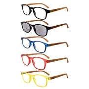 eyekeeper.com 5 Pack Reading Glasses R034 Eyeglasses White Smoke 5 Pairs Mix / +0.50,5 Pairs Mix / +1.00,5 Pairs Mix / +4.00