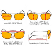 eyekeeper.com 5 Pack Blue Light Blocking Bifocal Readers DSSG1805 Eyeglasses White Smoke 5 Pairs Mix / +1.00,5 Pairs Mix / +1.50,5 Pairs Mix / +2.00,5 Pairs Mix / +2.50,5 Pairs Mix / +3.00