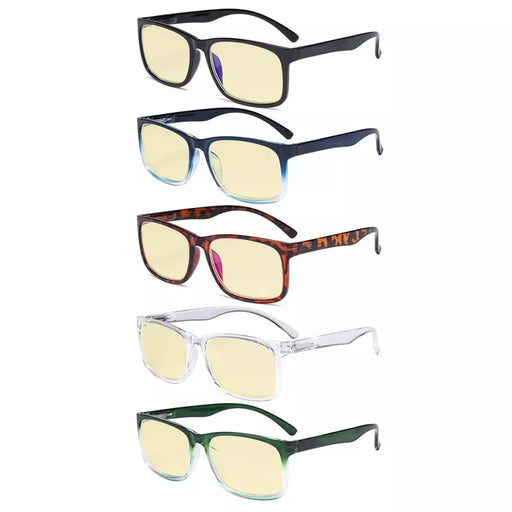 eyekeeper.com 5 Pack Blue Light Blocking Reading Glasses TM1805 Eyeglasses White Smoke 5 Pairs Mix / without magnification,5 Pairs Mix / +0.50,5 Pairs Mix / +0.75,5 Pairs Mix / +1.00,5 Pairs Mix / +1.25,5 Pairs Mix / +1.50,5 Pairs Mix / +1.75,5 Pairs Mix / +2.00,5 Pairs Mix / +2.25,5 Pairs Mix / +2.50,5 Pairs Mix / +3.00