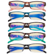 eyekeeper.com 5 Pack Blue Light Blocking Reading Glasses TMCG012 Eyeglasses White Smoke 5 Pairs Mix / without magnification,5 Pairs Mix / +0.50,5 Pairs Mix / +0.75,5 Pairs Mix / +1.00,5 Pairs Mix / +1.25,5 Pairs Mix / +1.50,5 Pairs Mix / +1.75,5 Pairs Mix / +2.00,5 Pairs Mix / +2.50