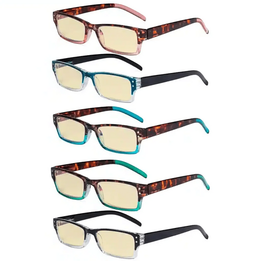 eyekeeper.com 5 Pack Blue Light Blocking Reading Glasses TMCG012 Eyeglasses White Smoke 5 Pairs Mix / without magnification,5 Pairs Mix / +0.50,5 Pairs Mix / +0.75,5 Pairs Mix / +1.00,5 Pairs Mix / +1.25,5 Pairs Mix / +1.50,5 Pairs Mix / +1.75,5 Pairs Mix / +2.00,5 Pairs Mix / +2.50
