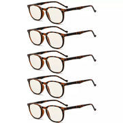 eyekeeper.com 5 Pack Blue Light Blocking Reading Glasses Vintage Oval Readers CG065 Eyeglasses White Smoke Tortoise-5pcs / without magnification,Tortoise-5pcs / +0.50,Tortoise-5pcs / +0.75,Tortoise-5pcs / +1.00,Tortoise-5pcs / +1.75,Tortoise-5pcs / +2.25,Tortoise-5pcs / +4.00