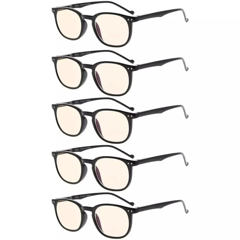 eyekeeper.com 5 Pack Blue Light Blocking Reading Glasses Vintage Oval Readers CG065 Eyeglasses White Smoke Black-5pcs / without magnification,Black-5pcs / +0.50,Black-5pcs / +0.75,Black-5pcs / +1.00,Black-5pcs / +1.50,Black-5pcs / +1.75,Black-5pcs / +2.25,Black-5pcs / +2.50,Black-5pcs / +2.75,Black-5pcs / +3.00,Black-5pcs / +4.00,Tortoise-5pcs / without magnif