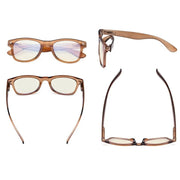 eyekeeper.com 5 Pack Blue Light Filter Eyeglasses UVRS027 Eyeglasses White Smoke 5 Pairs Mix / without magnification