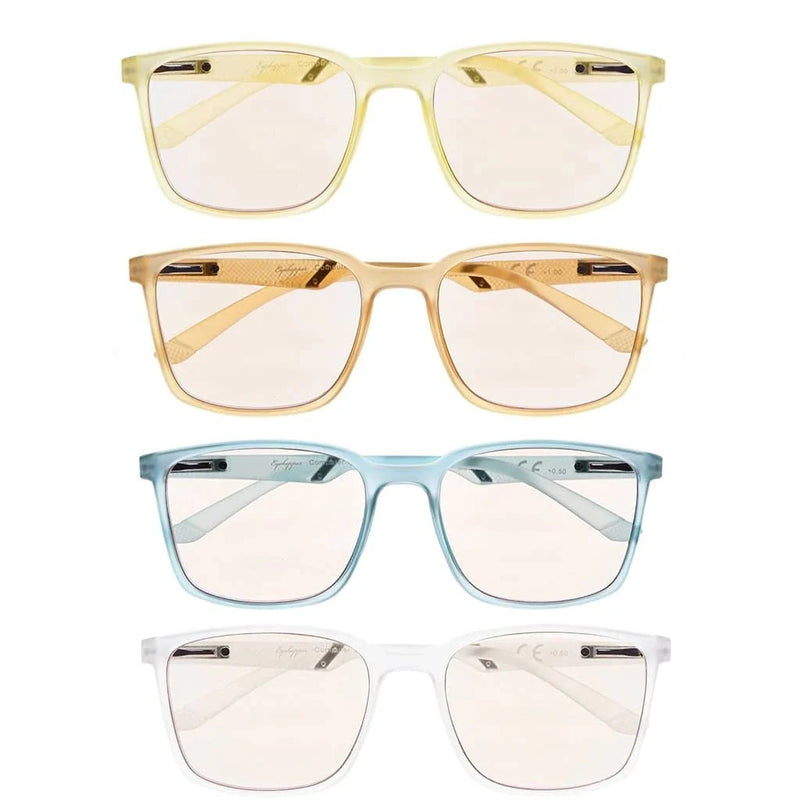 eyekeeper.com 5 Pack Blue Light Filter Reading Glasses UVR151 Eyeglasses White Smoke 5 Pairs Mix / without magnification,5 Pairs Mix / +0.50,5 Pairs Mix / +0.75,5 Pairs Mix / +1.00,5 Pairs Mix / +1.25,5 Pairs Mix / +1.50,5 Pairs Mix / +1.75,5 Pairs Mix / +3.00