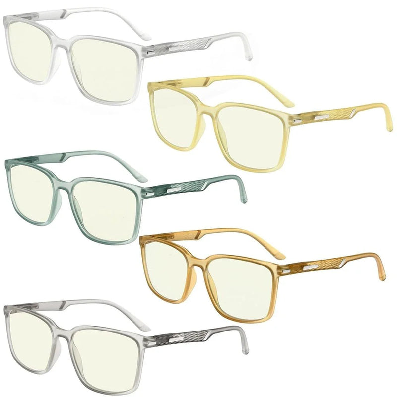 eyekeeper.com 5 Pack Blue Light Filter Reading Glasses UVR151 Eyeglasses White Smoke 5 Pairs Mix / without magnification,5 Pairs Mix / +0.50,5 Pairs Mix / +0.75,5 Pairs Mix / +1.00,5 Pairs Mix / +1.25,5 Pairs Mix / +1.50,5 Pairs Mix / +1.75,5 Pairs Mix / +3.00
