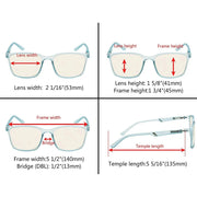 eyekeeper.com 5 Pack Blue Light Filter Reading Glasses UVR151 Eyeglasses White Smoke 5 Pairs Mix / without magnification,5 Pairs Mix / +0.50,5 Pairs Mix / +0.75,5 Pairs Mix / +1.00,5 Pairs Mix / +1.25,5 Pairs Mix / +1.50,5 Pairs Mix / +1.75,5 Pairs Mix / +3.00