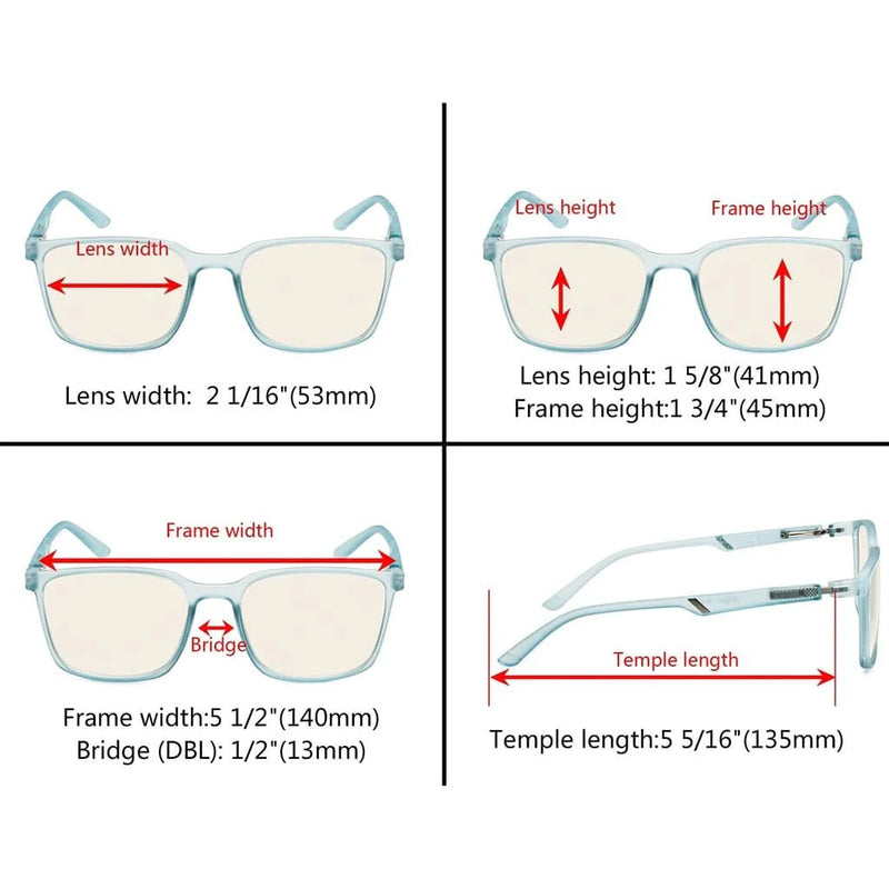 eyekeeper.com 5 Pack Blue Light Filter Reading Glasses UVR151 Eyeglasses White Smoke 5 Pairs Mix / without magnification,5 Pairs Mix / +0.50,5 Pairs Mix / +0.75,5 Pairs Mix / +1.00,5 Pairs Mix / +1.25,5 Pairs Mix / +1.50,5 Pairs Mix / +1.75,5 Pairs Mix / +3.00