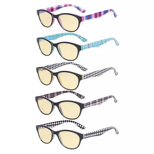 eyekeeper.com 5 Pack Cat-eye Blue Light Blocking Readers Pattern TM074 Eyeglasses White Smoke 5 Pairs Mix / without magnification,5 Pairs Mix / +0.50,5 Pairs Mix / +0.75,5 Pairs Mix / +1.00,5 Pairs Mix / +1.50,5 Pairs Mix / +1.75,5 Pairs Mix / +2.00,5 Pairs Mix / +2.25,5 Pairs Mix / +2.50,5 Pairs Mix / +3.00