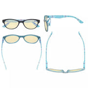 eyekeeper.com 5 Pack Cat-eye Blue Light Blocking Readers Pattern TM074 Eyeglasses White Smoke 5 Pairs Mix / without magnification,5 Pairs Mix / +0.50,5 Pairs Mix / +0.75,5 Pairs Mix / +1.00,5 Pairs Mix / +1.50,5 Pairs Mix / +1.75,5 Pairs Mix / +2.00,5 Pairs Mix / +2.25,5 Pairs Mix / +2.50,5 Pairs Mix / +3.00