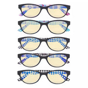 eyekeeper.com 5 Pack Cat-eye Blue Light Blocking Readers Pattern TM074 Eyeglasses White Smoke 5 Pairs Mix / without magnification,5 Pairs Mix / +0.50,5 Pairs Mix / +0.75,5 Pairs Mix / +1.00,5 Pairs Mix / +1.50,5 Pairs Mix / +1.75,5 Pairs Mix / +2.00,5 Pairs Mix / +2.25,5 Pairs Mix / +2.50,5 Pairs Mix / +3.00