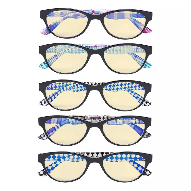 eyekeeper.com 5 Pack Cat-eye Blue Light Blocking Readers Pattern TM074 Eyeglasses White Smoke 5 Pairs Mix / without magnification,5 Pairs Mix / +0.50,5 Pairs Mix / +0.75,5 Pairs Mix / +1.00,5 Pairs Mix / +1.50,5 Pairs Mix / +1.75,5 Pairs Mix / +2.00,5 Pairs Mix / +2.25,5 Pairs Mix / +2.50,5 Pairs Mix / +3.00