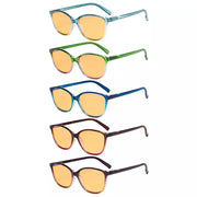 eyekeeper.com 5 Pack Cat-eye Blue Light Blocking Reading Glasses HPFH2 Eyeglasses White Smoke 5 Pairs Mix / +0.75,5 Pairs Mix / +1.00,5 Pairs Mix / +1.25,5 Pairs Mix / +2.50,5 Pairs Mix / +3.00