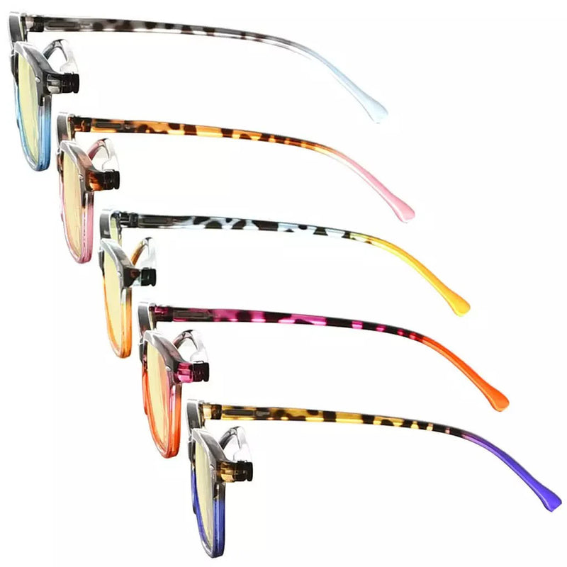 eyekeeper.com 5 Pack Cat-eye Blue Light Blocking Reading Glasses TM9111 Eyeglasses White Smoke 5 Pairs Mix / without magnification,5 Pairs Mix / +0.50,5 Pairs Mix / +0.75,5 Pairs Mix / +1.00,5 Pairs Mix / +1.25,5 Pairs Mix / +1.50,5 Pairs Mix / +1.75,5 Pairs Mix / +2.00,5 Pairs Mix / +2.50,5 Pairs Mix / +3.00