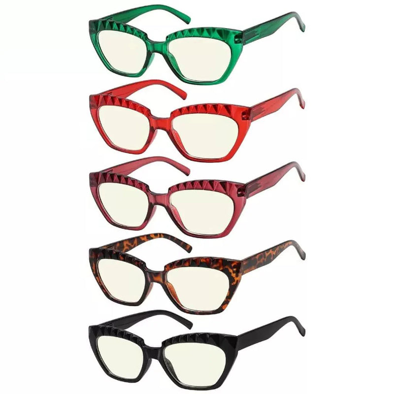 eyekeeper.com 5 Pack Cat-eye Blue Light Filter Reading Glasses UV2133 Eyeglasses White Smoke 5 Pairs Mix / without magnification,5 Pairs Mix / +0.50,5 Pairs Mix / +1.00,5 Pairs Mix / +1.25,5 Pairs Mix / +1.50,5 Pairs Mix / +1.75,5 Pairs Mix / +2.00,5 Pairs Mix / +2.25,5 Pairs Mix / +2.50,5 Pairs Mix / +3.00,5 Pairs Mix / +3.50,5 Pairs Mix / +4.00