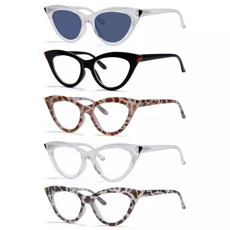 eyekeeper.com 5 Pack Cat-eye Fashionable Reading Glasses Style Readers R2103 Eyeglasses White Smoke 5 Pairs Mix / without magnification,5 Pairs Mix / +0.50,5 Pairs Mix / +0.75,5 Pairs Mix / +1.00,5 Pairs Mix / +1.25,5 Pairs Mix / +1.50,5 Pairs Mix / +1.75,5 Pairs Mix / +2.00,5 Pairs Mix / +2.25,5 Pairs Mix / +2.50,5 Pairs Mix / +2.75,5 Pairs Mix / +3.00