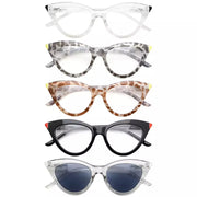 eyekeeper.com 5 Pack Cat-eye Fashionable Reading Glasses Style Readers R2103 Eyeglasses White Smoke 5 Pairs Mix / without magnification,5 Pairs Mix / +0.50,5 Pairs Mix / +0.75,5 Pairs Mix / +1.00,5 Pairs Mix / +1.25,5 Pairs Mix / +1.50,5 Pairs Mix / +1.75,5 Pairs Mix / +2.00,5 Pairs Mix / +2.25,5 Pairs Mix / +2.50,5 Pairs Mix / +2.75,5 Pairs Mix / +3.00
