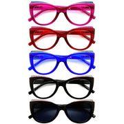 eyekeeper.com 5 Pack Cat-eye Reading Glasses Charming Readers R2118 Eyeglasses White Smoke 5 Pairs Mix / without magnification,5 Pairs Mix / +0.50,5 Pairs Mix / +0.75,5 Pairs Mix / +1.00,5 Pairs Mix / +1.25,5 Pairs Mix / +1.50,5 Pairs Mix / +1.75,5 Pairs Mix / +2.00,5 Pairs Mix / +2.25,5 Pairs Mix / +2.50,5 Pairs Mix / +2.75,5 Pairs Mix / +3.00