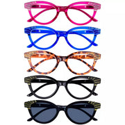 eyekeeper.com 5 Pack Cat-eye Reading Glasses Chic Readers R2123 Eyeglasses White Smoke 5 Pairs Mix / without magnification,5 Pairs Mix / +0.50,5 Pairs Mix / +0.75,5 Pairs Mix / +1.00,5 Pairs Mix / +1.25,5 Pairs Mix / +1.50,5 Pairs Mix / +1.75,5 Pairs Mix / +2.00,5 Pairs Mix / +2.25,5 Pairs Mix / +2.50,5 Pairs Mix / +2.75,5 Pairs Mix / +3.00