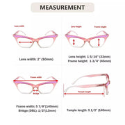 eyekeeper.com 5 Pack Cat-eye Reading Glasses Cute Readers R2132 Eyeglasses White Smoke 5 Pairs Mix / without magnification,5 Pairs Mix / +0.50,5 Pairs Mix / +0.75,5 Pairs Mix / +1.00,5 Pairs Mix / +1.25,5 Pairs Mix / +1.50,5 Pairs Mix / +1.75,5 Pairs Mix / +2.00,5 Pairs Mix / +2.25,5 Pairs Mix / +2.50,5 Pairs Mix / +2.75,5 Pairs Mix / +3.00