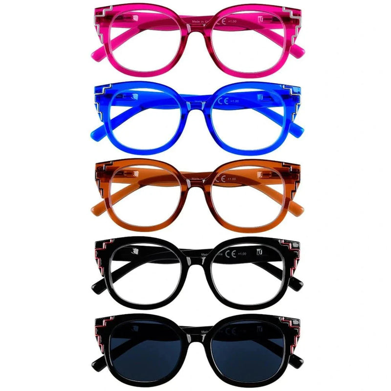 eyekeeper.com 5 Pack Cat-eye Reading Glasses Fashion Readers R2119 Eyeglasses White Smoke 5 Pairs Mix / without magnification,5 Pairs Mix / +0.50,5 Pairs Mix / +0.75,5 Pairs Mix / +1.00,5 Pairs Mix / +1.25,5 Pairs Mix / +1.50,5 Pairs Mix / +1.75,5 Pairs Mix / +2.00,5 Pairs Mix / +2.25,5 Pairs Mix / +2.50,5 Pairs Mix / +2.75,5 Pairs Mix / +3.00