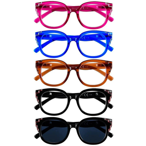 eyekeeper.com 5 Pack Cat-eye Reading Glasses Fashion Readers R2119 Eyeglasses White Smoke 5 Pairs Mix / without magnification,5 Pairs Mix / +0.50,5 Pairs Mix / +0.75,5 Pairs Mix / +1.00,5 Pairs Mix / +1.25,5 Pairs Mix / +1.50,5 Pairs Mix / +1.75,5 Pairs Mix / +2.00,5 Pairs Mix / +2.25,5 Pairs Mix / +2.50,5 Pairs Mix / +2.75,5 Pairs Mix / +3.00