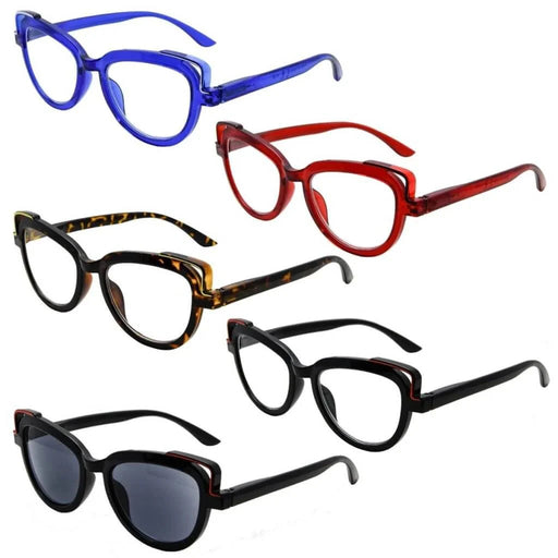 eyekeeper.com 5 Pack Cat-eye Reading Glasses Stylish Readers R2113 Eyeglasses White Smoke 5 Pairs Mix / without magnification,5 Pairs Mix / +0.50,5 Pairs Mix / +0.75,5 Pairs Mix / +1.00,5 Pairs Mix / +1.25,5 Pairs Mix / +1.50,5 Pairs Mix / +1.75,5 Pairs Mix / +2.00,5 Pairs Mix / +2.25,5 Pairs Mix / +2.50,5 Pairs Mix / +2.75,5 Pairs Mix / +3.00
